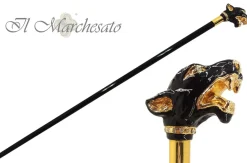 Fashion Il Marchesato Fantastico Bastone di lusso con manico puma Smaltato