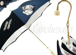 Clearance Il Marchesato Fantastico ombrello femminile con farfalle ricamate alla moda embrucciola