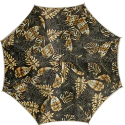 Best Il Marchesato Golden Bamboo Umbrella with Exquisite Botanical Lining