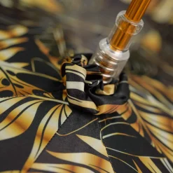 Best Il Marchesato Golden Bamboo Umbrella with Exquisite Botanical Lining