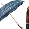 Outlet Il Marchesato Handcrafted Cotton Umbrella - Natural Chestnut Root Handle Designer