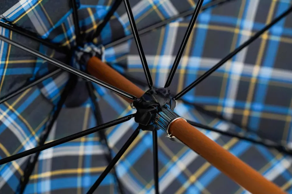 Outlet Il Marchesato Handcrafted Cotton Umbrella - Natural Chestnut Root Handle Designer