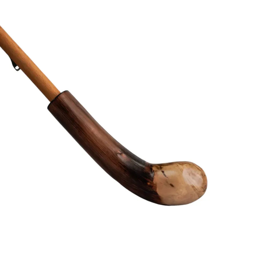 Outlet Il Marchesato Handcrafted Cotton Umbrella - Natural Chestnut Root Handle Designer