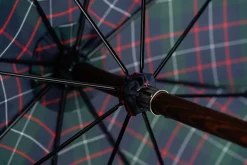 Discount Il Marchesato Handcrafted Leather Seat Umbrella- Tartan design