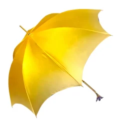 New Il Marchesato Handcrafted Umbrella with 24K Gold-Plated Hand-Painted Metal Flower Ha