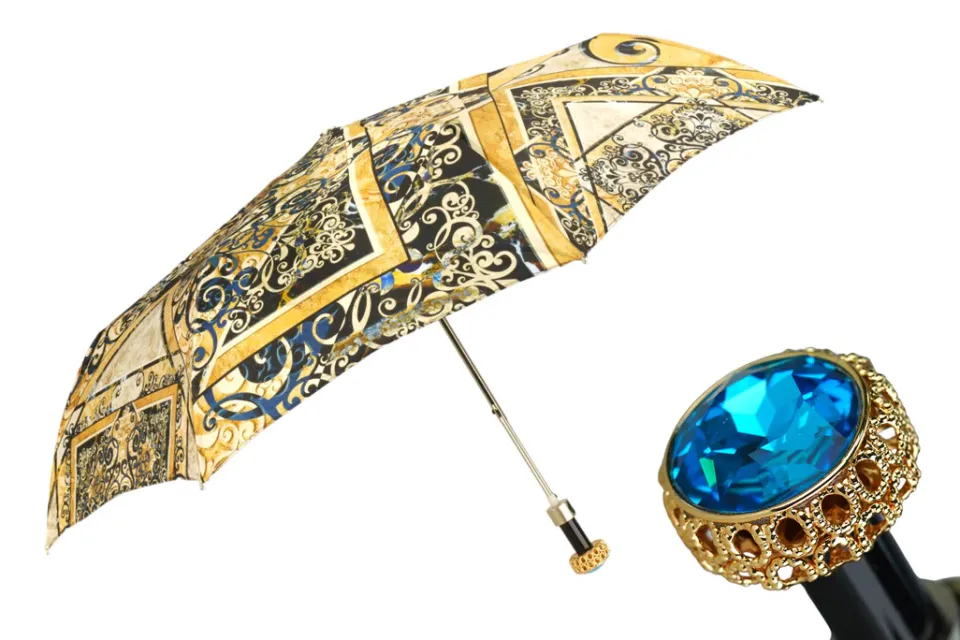 Outlet Il Marchesato Handmade umbrella with exclusive Majolica design