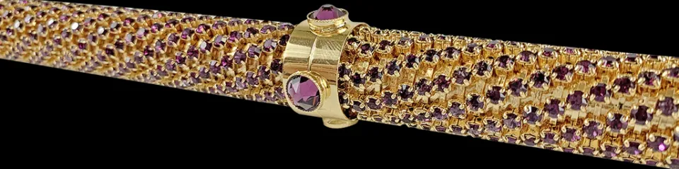Outlet Il Marchesato Il bastone da passeggio 24k placcato oro di lusso incrostata con migli