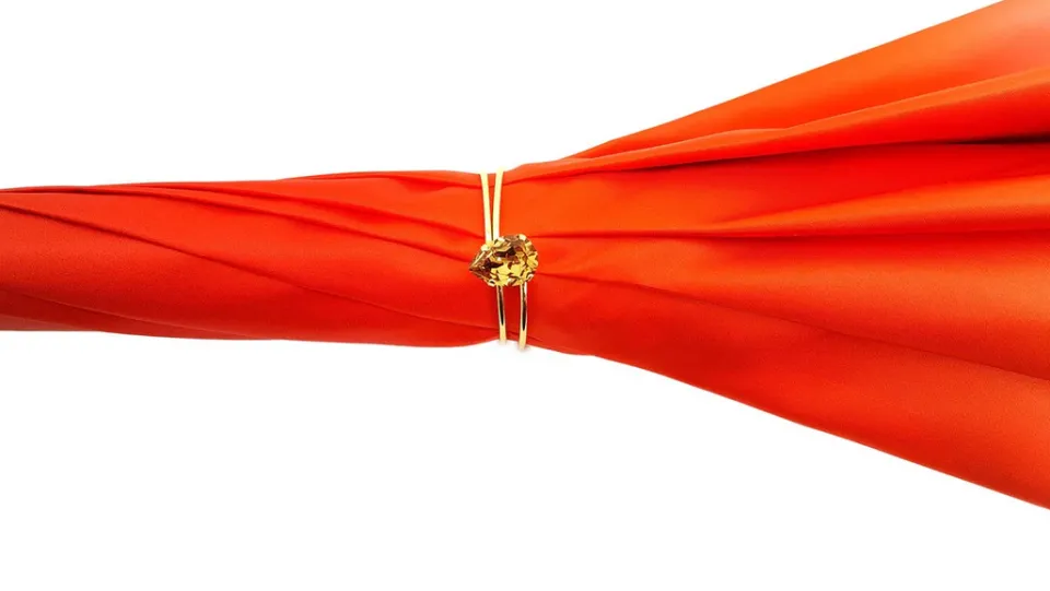 Clearance Il Marchesato le signore Di lusso Jewelry Double Cloth Umbrella