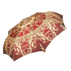 Outlet Il Marchesato ombrelli Burgundy crown design - Mylord red stones Handl