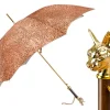 Sale Il Marchesato Umbrella with 24K Gold plated Cat Handle