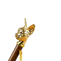 Sale Il Marchesato Umbrella with 24K Gold plated Cat Handle