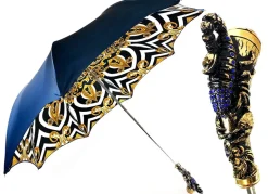 Fashion Il Marchesato Impugnatura esclusiva con scorpione dorato 24K e abbellito con cristal