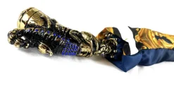 Fashion Il Marchesato Impugnatura esclusiva con scorpione dorato 24K e abbellito con cristal