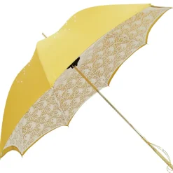 Outlet Il Marchesato In Oro giallo Donna Ombrello Moda Cristalli Ombrelloni Grande Idea Regalo