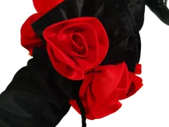 Outlet Il Marchesato Incredibile ombrellone pieghevole nero con volant