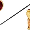 Hot Il Marchesato Italian Artisan Excellence: Luxury Walking Cane with 24K Gold Plating