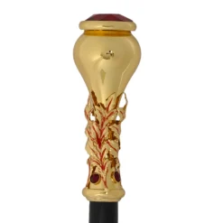 Hot Il Marchesato Italian Artisan Excellence: Luxury Walking Cane with 24K Gold Plating