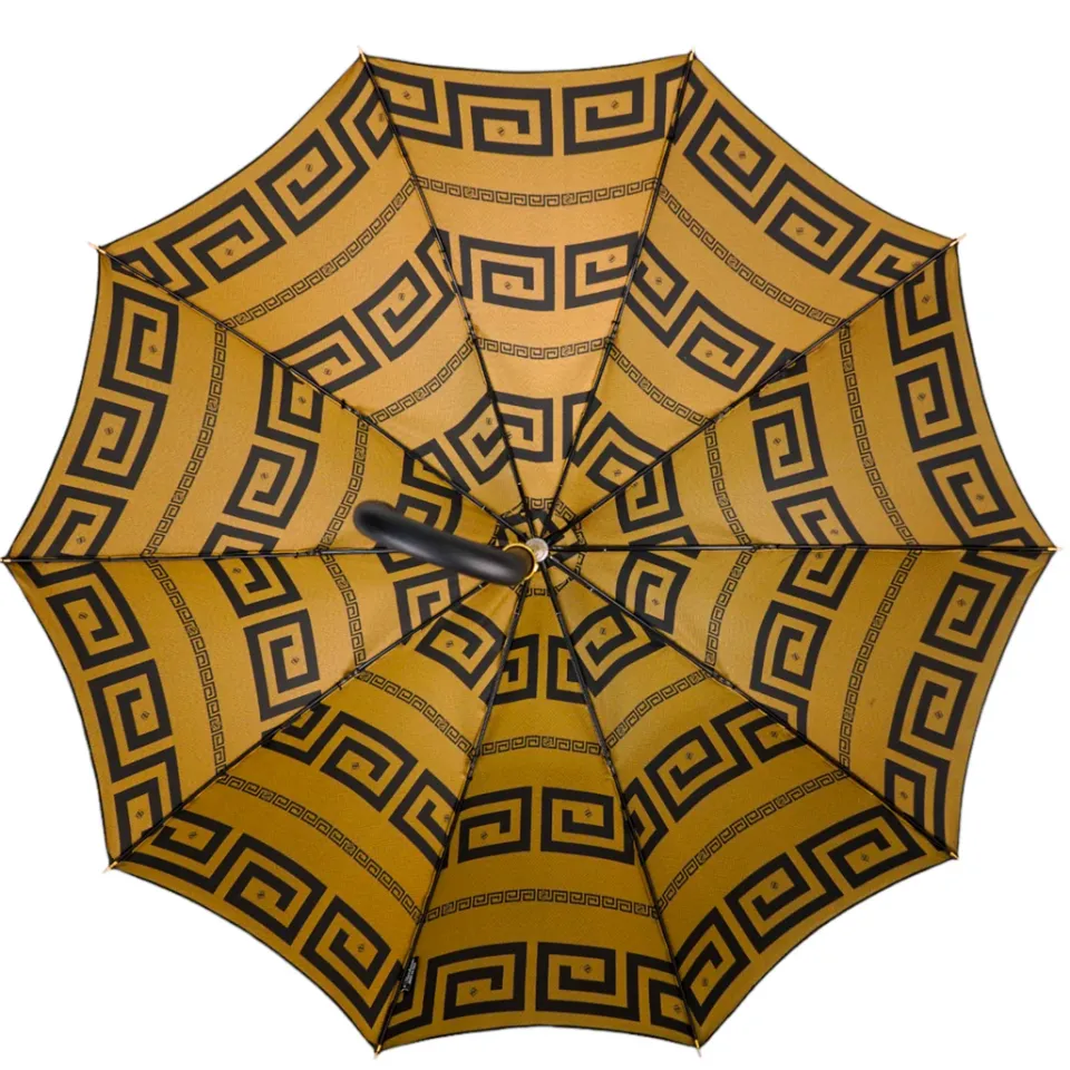 Discount Il Marchesato Italian Greek Design with Leather handle Umbrella