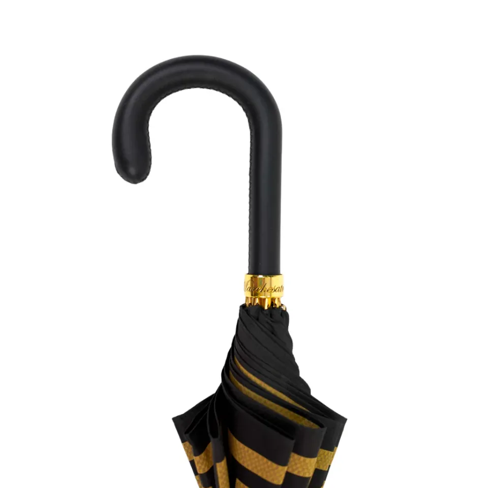 Discount Il Marchesato Italian Greek Design with Leather handle Umbrella