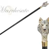 Sale Il Marchesato 24k Wolf placcato in oro - smaltato a mano