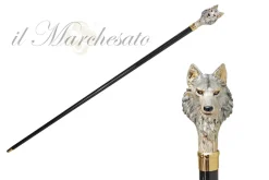 Sale Il Marchesato 24k Wolf placcato in oro - smaltato a mano