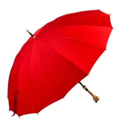 Outlet Il Marchesato LIMITED COLLECTION - Exclusive Red Umbrella with Jeweled Panther Handl