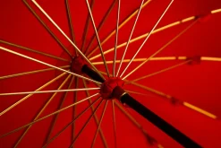 Outlet Il Marchesato LIMITED COLLECTION - Exclusive Red Umbrella with Jeweled Panther Handl