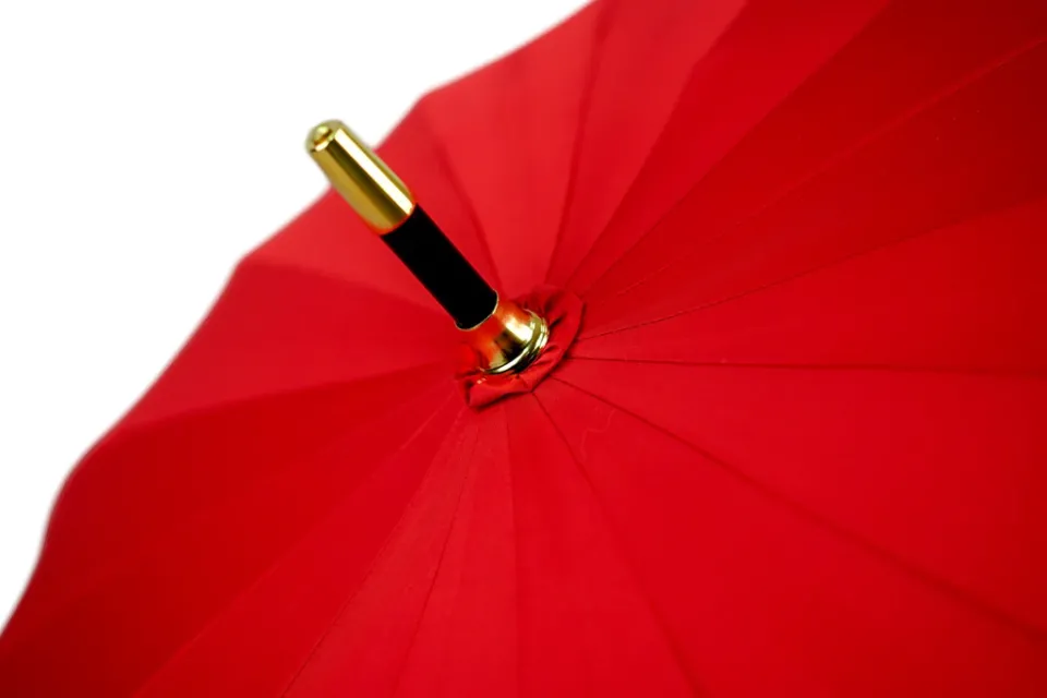Outlet Il Marchesato LIMITED COLLECTION - Exclusive Red Umbrella with Jeweled Panther Handl