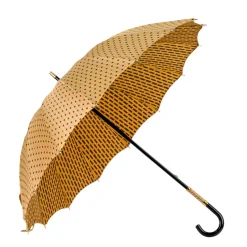 Best Il Marchesato LIMITED COLLECTION - Jaquard polka dot gold umbrella