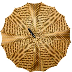 Best Il Marchesato LIMITED COLLECTION - Jaquard polka dot gold umbrella