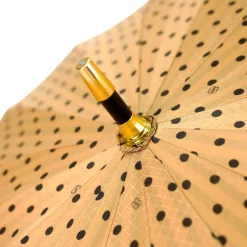 Best Il Marchesato LIMITED COLLECTION - Jaquard polka dot gold umbrella
