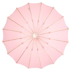 Best Il Marchesato LIMITED COLLECTION - Pink Umbrella with Gold-Plated Handle and Quartz