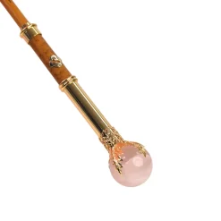 Best Il Marchesato LIMITED COLLECTION - Pink Umbrella with Gold-Plated Handle and Quartz