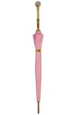 Best Il Marchesato LIMITED COLLECTION - Pink Umbrella with Gold-Plated Handle and Quartz