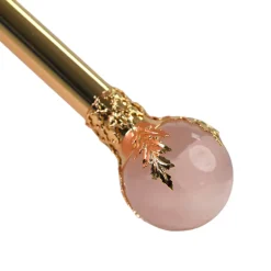 Best Il Marchesato LIMITED COLLECTION - Pink Umbrella with Gold-Plated Handle and Quartz