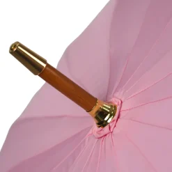 Best Il Marchesato LIMITED COLLECTION - Pink Umbrella with Gold-Plated Handle and Quartz