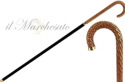 Best Il Marchesato Lusso bastone da passeggio con centinaia di Cristalli Rossi