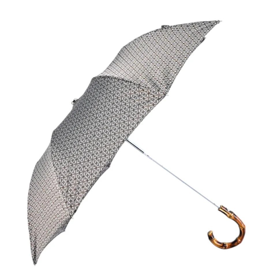 Discount Il Marchesato Luxury Foldable Umbrella with Bamboo Handle and Distinctive Designs