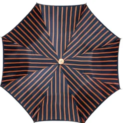 Fashion Il Marchesato Luxury Umbrella with Bold Stripes and Gem-Encrusted Handle