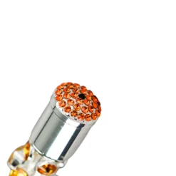 Fashion Il Marchesato Luxury Umbrella with Bold Stripes and Gem-Encrusted Handle
