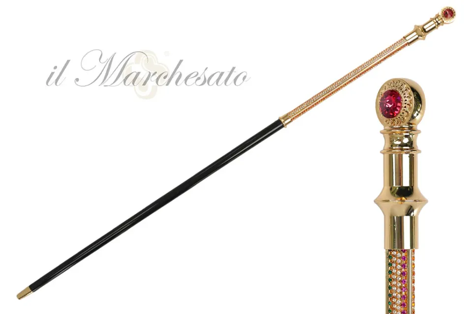 Sale Il Marchesato Majestic cane 24K goldplated with crystals - Limited collection