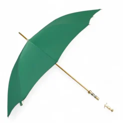 Sale Il Marchesato Majestic Green Umbrella with Ornate Sword Handle in 24K Gold Plating