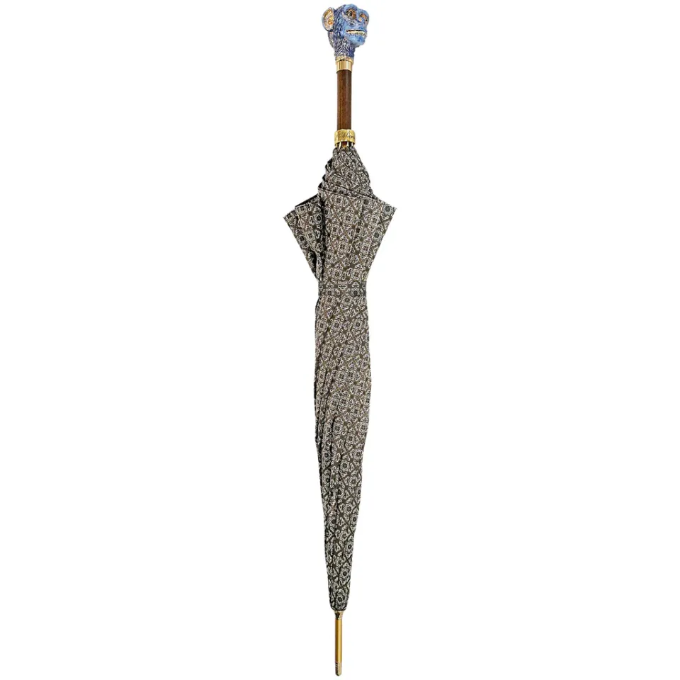 Clearance Il Marchesato Manico smaltato originale Monkey - Ombrello fatto a mano