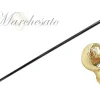 Outlet Il Marchesato Manopola cerimoniale del bastone da passeggio - placcato oro 24k