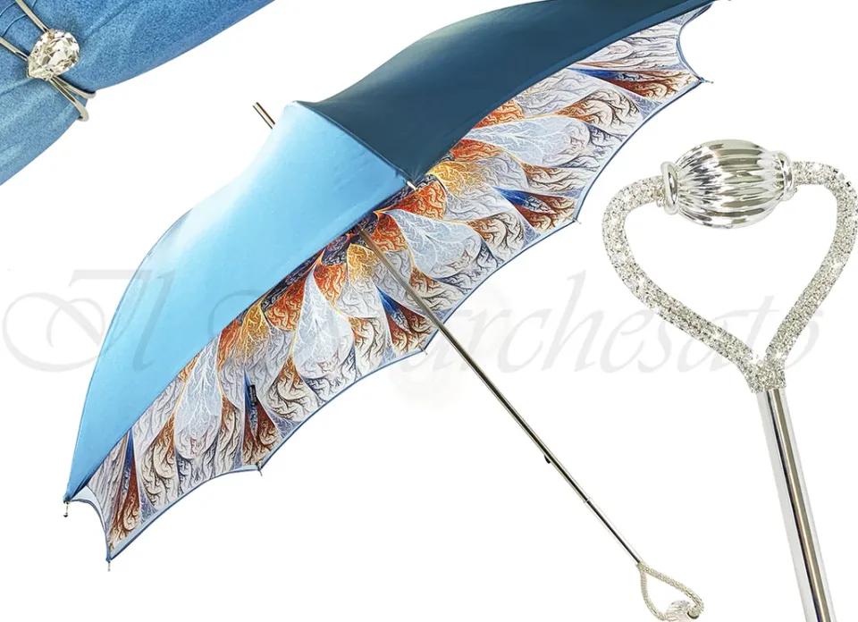 Hot Il Marchesato Meraviglioso ombrello color carta da zucchero con astratto design mari