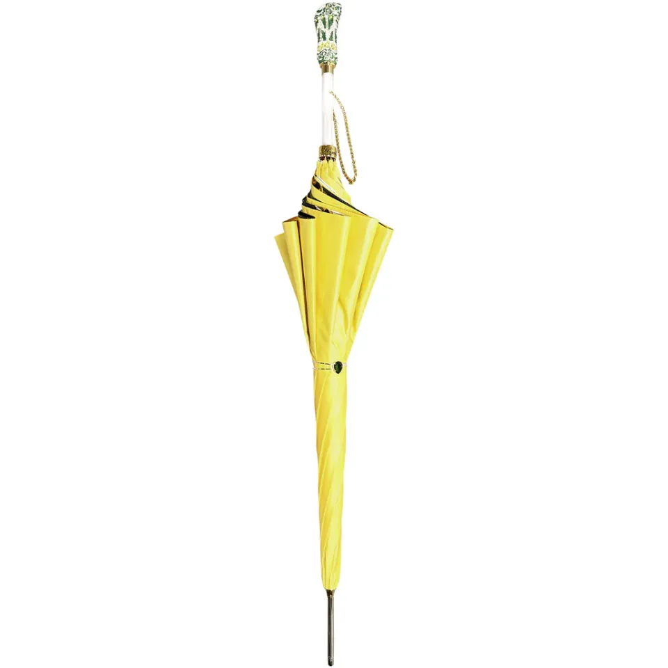 Online Il Marchesato Meraviglioso ombrello oro giallo dal design esclusivo