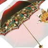 Online Il Marchesato Meraviglioso ombrello Rosso e verde con impugnatura a fiore