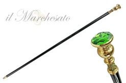 Sale Il Marchesato Milord Canne con grande cristallo smeraldo