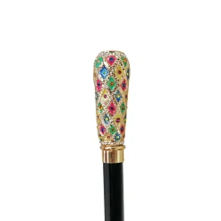 Hot Il Marchesato MILORD WAKING SHOT - Manopola dipinta a mano con cristalli multicolore
