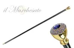 New Il Marchesato Mylord Walking Stick impreziositi da cristalli tanzanite